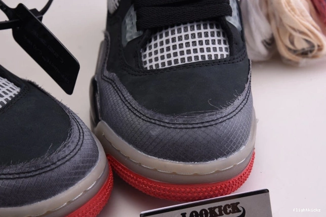 CV9388-001 x 4 Retro Off White Air Jordan Bred 0804